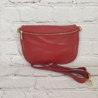 Crossbody Tasche Echt Leder Dunkel Rot Handtasche Handbag Bag Nordrhein-Westfalen - Zülpich Vorschau