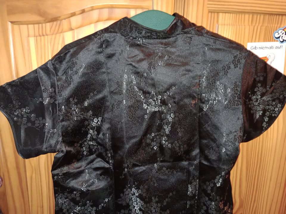 Asia, China Blusen Shirt, gr 44, schwarz glänzend, neuwertig! in Elmshorn