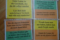 100 Stk. verschiedene Leitsprüche Sprüche, auf Papier, Größe: 28 Bayern - Bad Neustadt a.d. Saale Vorschau