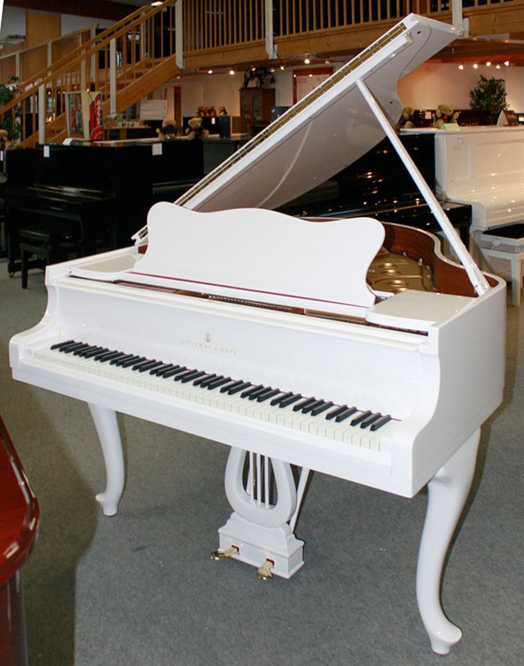 Flügel Steinway & Sons S-155 weiß pol., Bj. 55, 5 Jahre Garantie in Egestorf