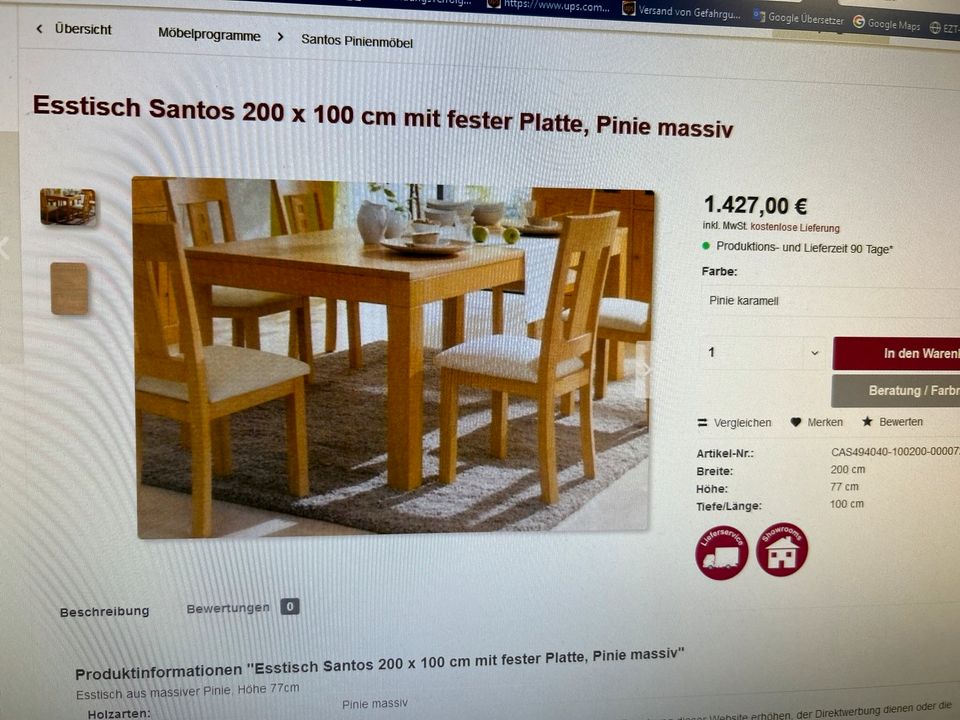 Esstisch mit 8 Stühlen in Berlin