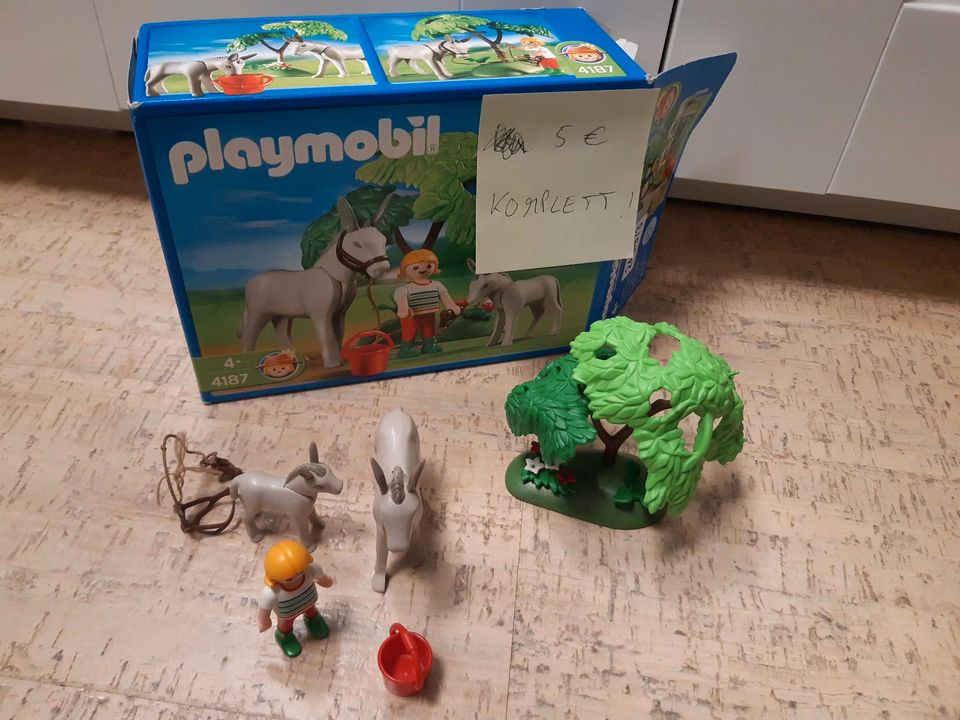 Playmobil 4187 Esel mit Fohlen in Barsbek
