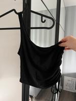 Schwarzes One-Shoulder-Crop-Top - Gr. XS Niedersachsen - Seevetal Vorschau