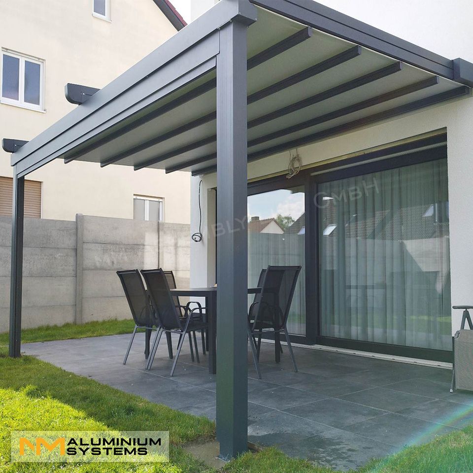 TOP ANGEBOT!Pergola Faltdach Faltmarkise Terrassenfaltdach 6 x 5m in Nauheim