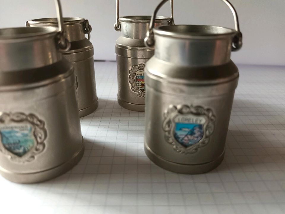 Andenken Mini Milchkännchen aus Metall Grossglockner Loreley in Leverkusen