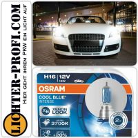 Osram H16 12V 19W  Cool Blue INTENSE Xenon Look Neu !!! Hessen - Calden Vorschau