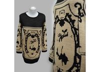 Vintage Lurex Gold Strick Pullover Equipage Muster Weihnachten L Leipzig - Möckern Vorschau