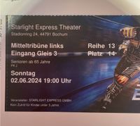 Senioren Ticket Starlight Express Bochum 02. Juni 2024 München - Ludwigsvorstadt-Isarvorstadt Vorschau