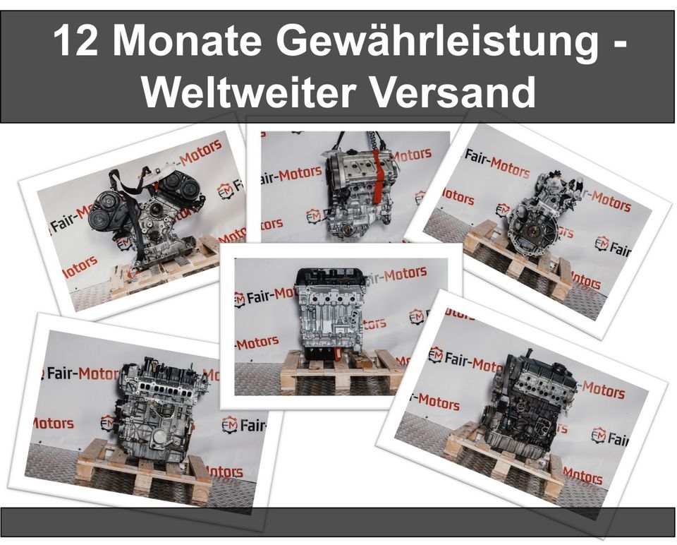 ❗ Motor CHZJ DFTA CASA CHZ DFT CAS AUDI SEAT SKODA VW 1.0 TFSI TSI 2.0 TDI 3.0 Q2 ARONA ATECA IBIZA V 5 KAROQ POLO VI 6 T-ROC Q3 Q7 115PS 150PS 240PS Überholt Komplett Instandsetzung Gebraucht Engine in Mittenwalde