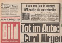 Bild-Zeitung 8.6.1974 - 50. Geburtstag - UNGELESEN Nordrhein-Westfalen - Hürth Vorschau