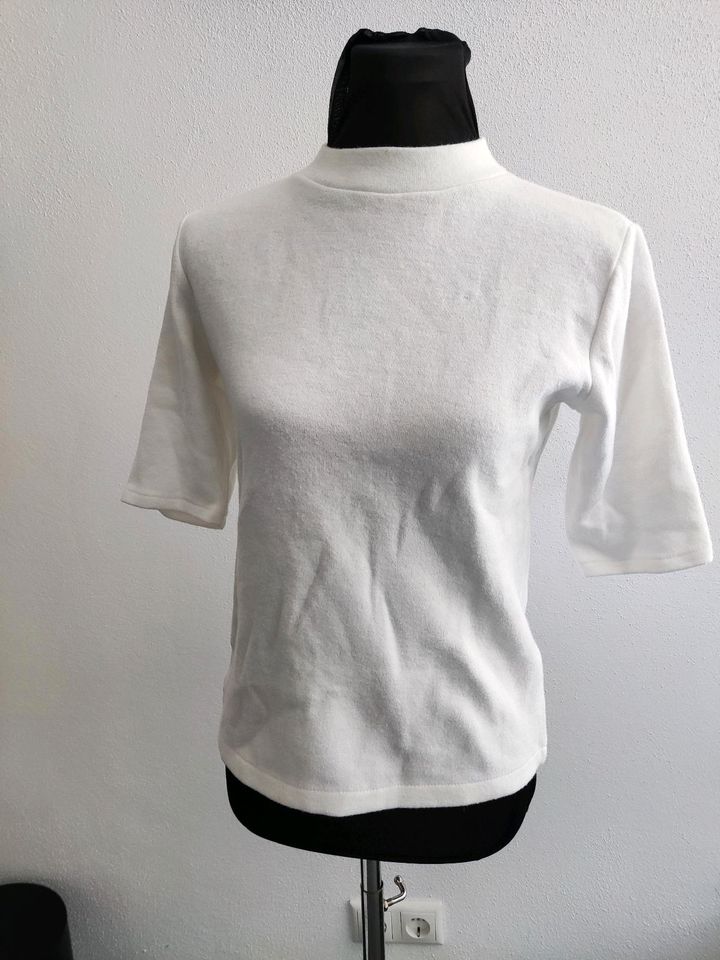 Damen Oberteil Shirt Wolle Creme M in München