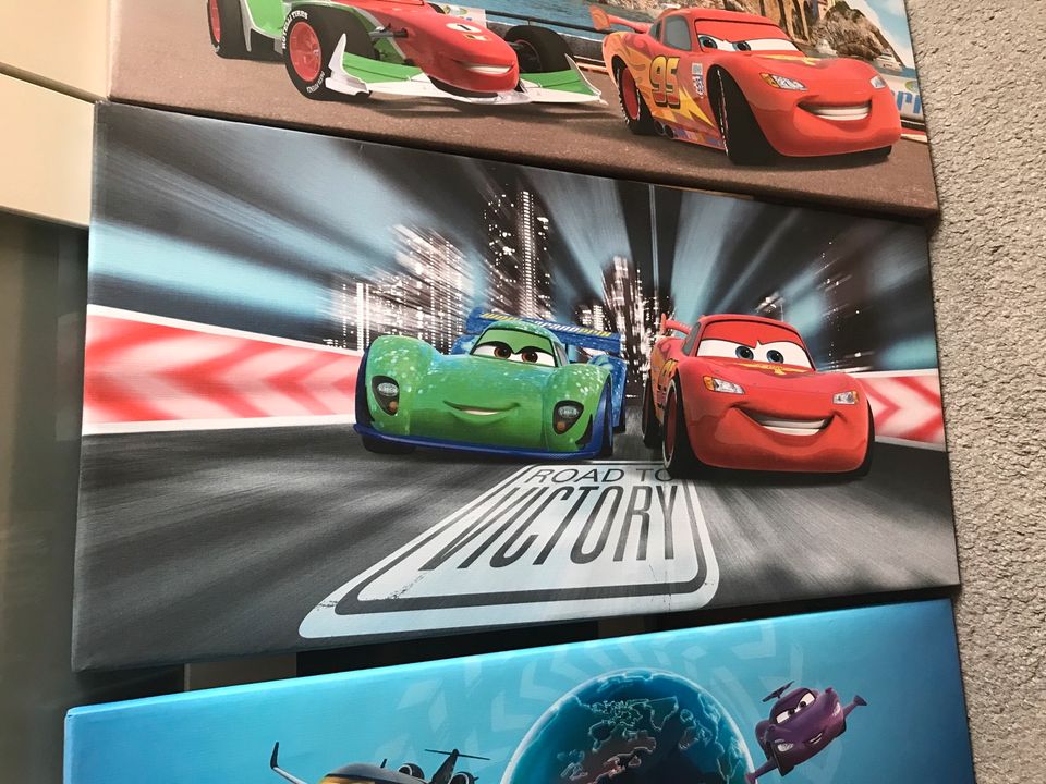 Disney Cars Wandbilder 3x Kinderzimmer in Bruchköbel