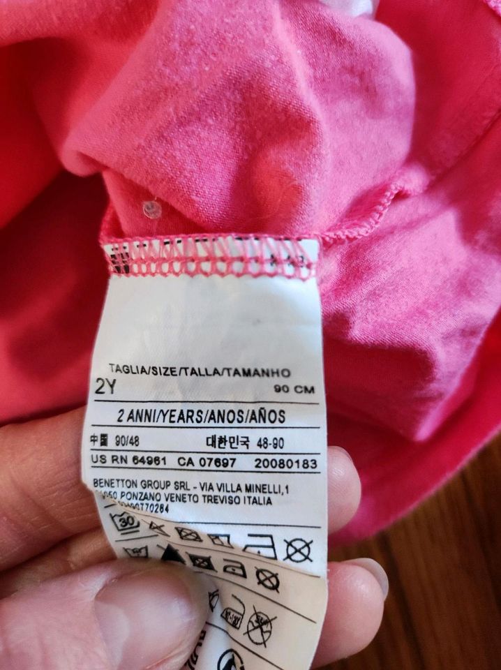 Benetton Pullover rosa Rollkragen 2 Jahre 86 92 in Mönchengladbach