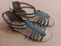 Mädchen Gladiator Sandalen 36 3 1/2 Riemchen Römer Hellblau Dresden - Pieschen Vorschau