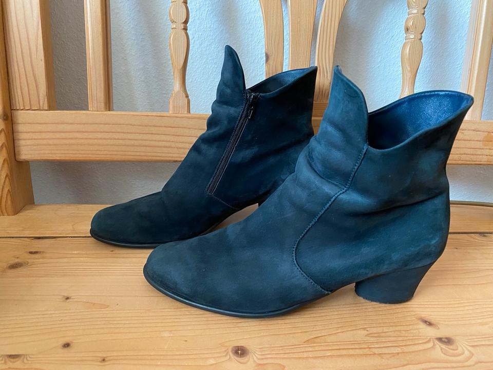 Bequeme Stiefeletten von Arche Latexsohle Leder blau 39 in Ebersberg