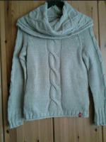 Damen Pullover gr. 38, beige mit einem Wasserfallkragen von Espri Niedersachsen - Apen Vorschau