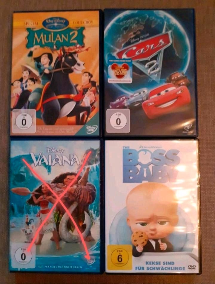 Dvds cars, Boss Baby , Mulan in Engelskirchen