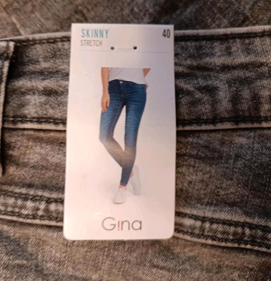 Gina Denim Skinny Stretch Jeans Damen Gr.40 unbenutzt in Lorch