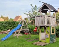 Großer Kinderspielturm mit Rutsche, 2 Schaukeln und Babyschaukel Nordrhein-Westfalen - Minden Vorschau