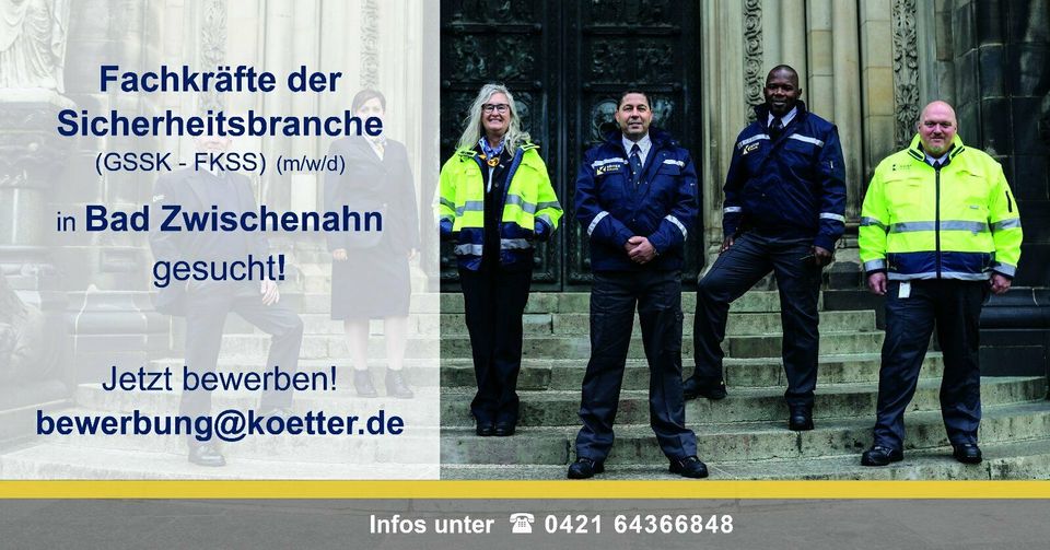 Geprüfte Schutz- & Sicherheitskraft (m/w/d) - in Bad Zwischenahn in Bloh