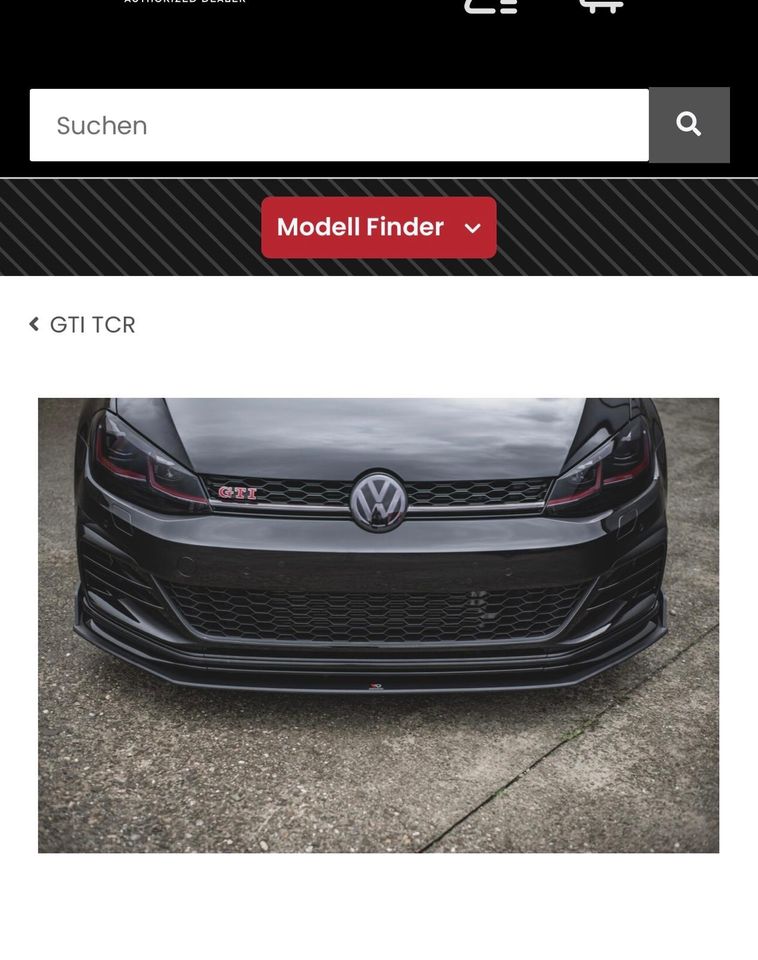 Maxton Front Lippe Frontspoiler VW GTI TCR in Asbach