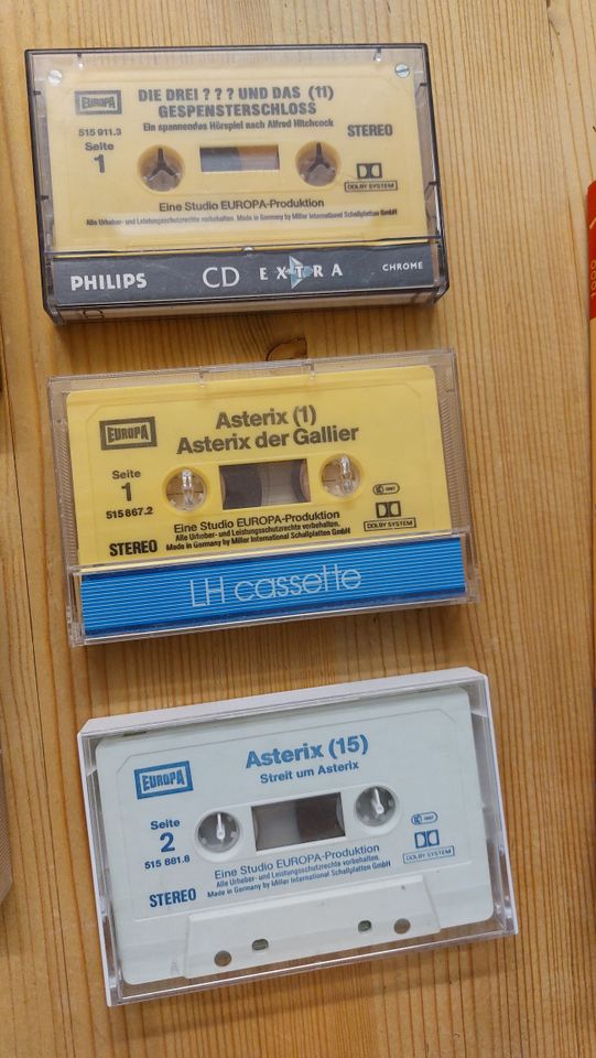5 Kinder-Hörspiel-Cassetten: Drei???, Asterix, Tiggers Abenteuer in Murnau am Staffelsee