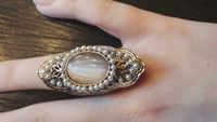 Mittelalter Renaissance Ring Modeschmuck mit Perlen Bayern - Königsmoos Vorschau