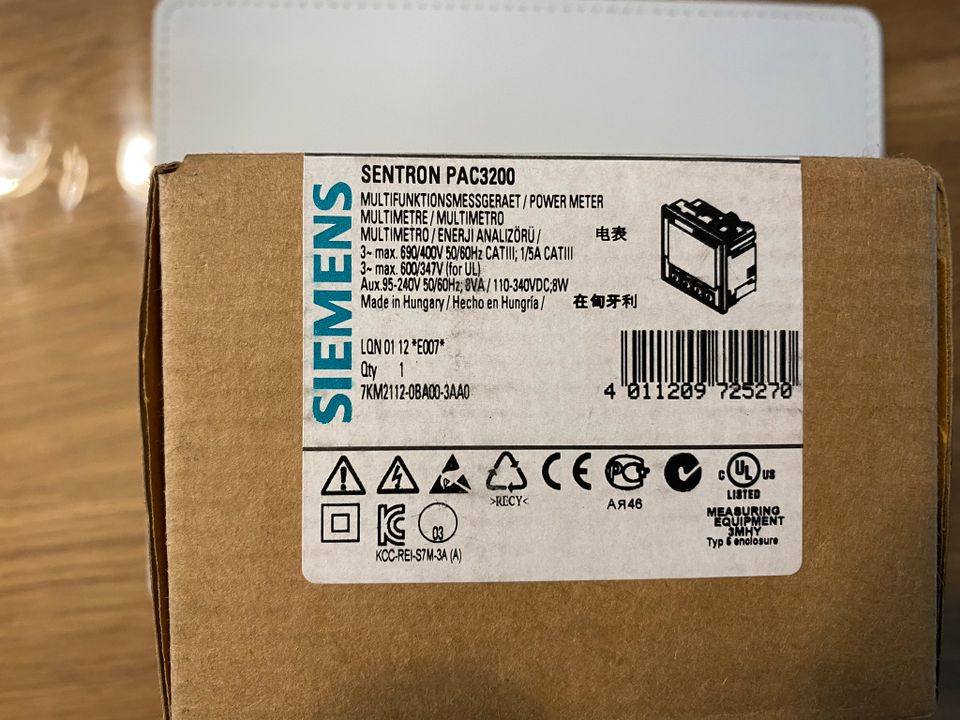 SENTRON PAC3200 Siemens LAN NEU OVP inklusive Versand versichert in Quickborn