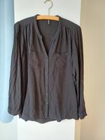 Bluse Shirt Only schwarz 38 Knopfleiste Langarm Berlin - Friedenau Vorschau