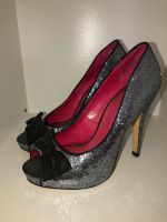 High Heels Silber/ Glitzer/ Schleife/ Damenschuhe Ladystar Baden-Württemberg - Neukirch Vorschau