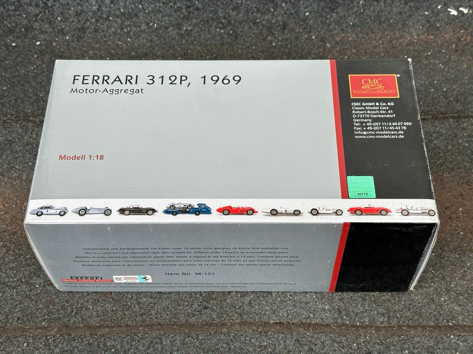 1:18 CMC Ferrari 312P 1969 Motor-Aggregat OVP in Flensburg