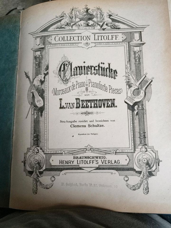 Antiquarisches Notenbuch Beethoven Klavierstücke in Berlin