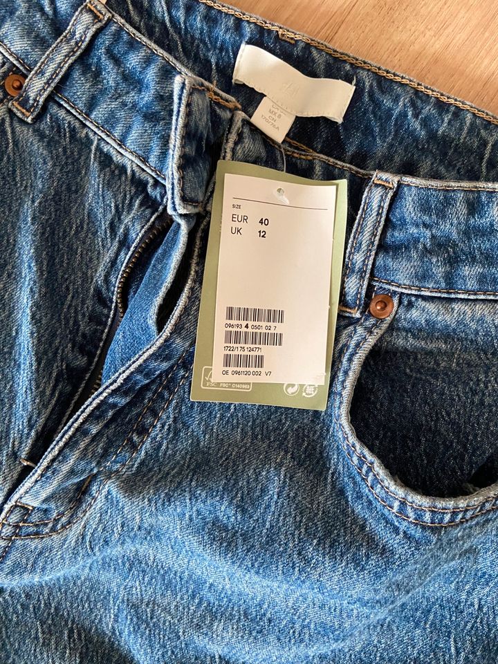 NEU H&M Wide High Waist Jeans 40 in Lotte