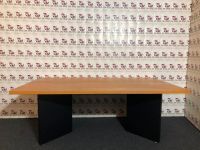 Konferenztisch in Erle Echtholz / Schwarz 200cm Büromöbel Berlin - Spandau Vorschau