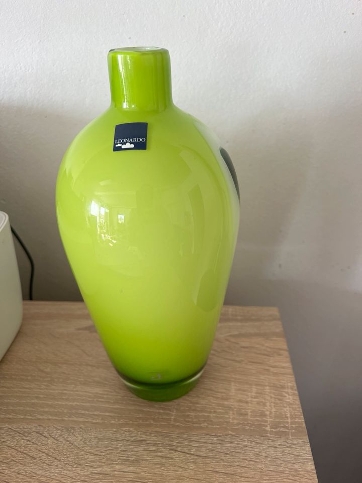 Leonardo Vase grün ca 26 cm in Ober-Olm