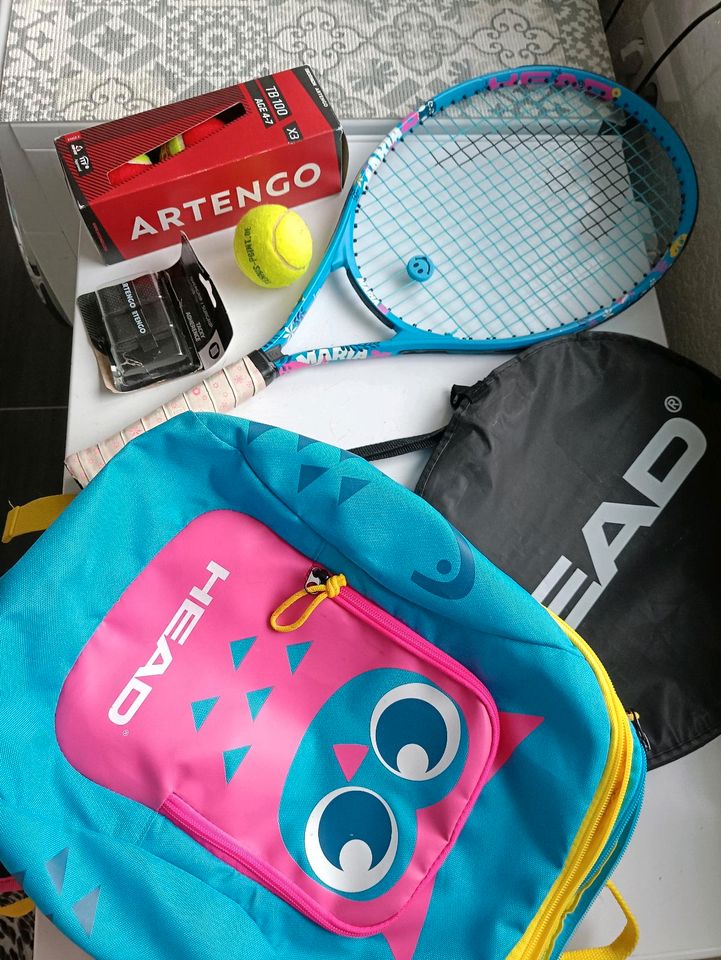 Kinder Tennisschläger Tennis Tasche Set in Ostercappeln