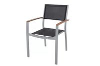 VILLANA Stapelsessel, silber/schwarz, Alu/Textilene UVP 169,90€ Nordrhein-Westfalen - Wiehl Vorschau