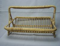 Körbchen Rattan Mid Century 50er 60er 22 x 28 cm Baden-Württemberg - Neulußheim Vorschau