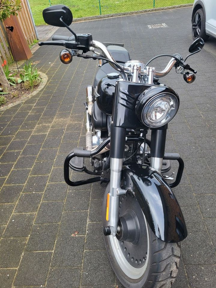 Harley-Davidson Fatboy (per Knopdruck Klappenauspuff) in Neu Wulmstorf