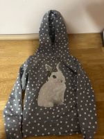 H&M Pullover Hoodie Dots grau Häschen 122 Niedersachsen - Lauenbrück Vorschau