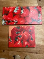 Leinwand Kunstdruck Bild Küche Erdbeeren Paprika Obst Baden-Württemberg - Untereisesheim Vorschau