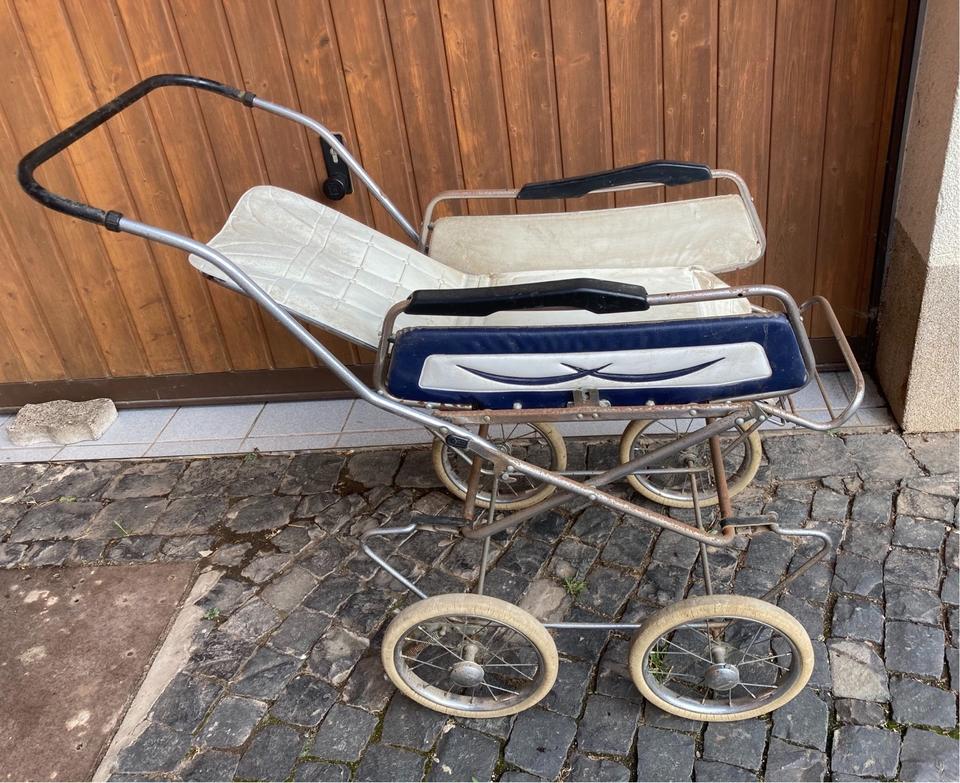 Kinderwagen retro Blau Buggy zum restaurieren in Hessen Cornberg Hessen kleinanzeigen
