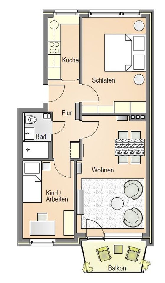 Modern & Bright 3-Room Apartment very close to U-Burgstraße/Borgfelde in Hamburg