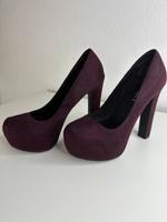 Plateau High Heels/ Pumps in bordeaux Nordrhein-Westfalen - Bestwig Vorschau