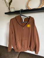 Hoodie Zipper Jacke braun Smiley Sonne S M 36 38 Nordrhein-Westfalen - Gladbeck Vorschau