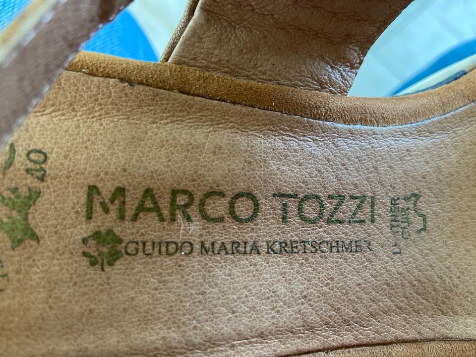 Sandale Marco Tozzi by Guido Maria Kretschmer Gr. 40 Leder in Ostfildern