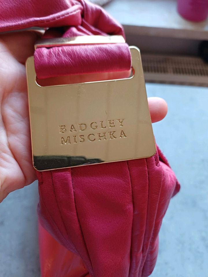 Tasche Leder pink Marke: Badgley Mischka in Schöningen