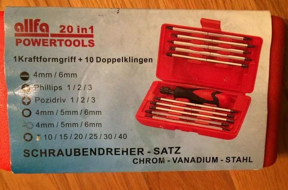 Profi Schraubendreher Satz 20 in 1 Marke allfa NEU in Düsseldorf