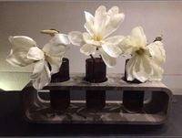 Vintage Shabby Blumen Arrangement Holzgestell + 3 Gläser/Magnolie Nordrhein-Westfalen - Kamp-Lintfort Vorschau