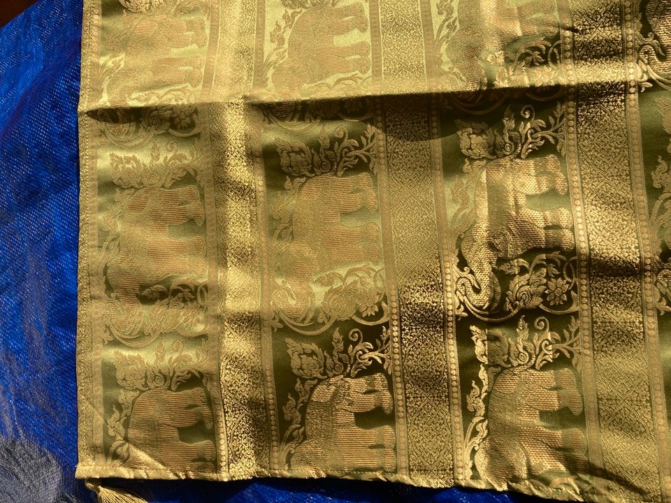 Edles Orientalisches Tuch Wandteppich Elefant Gold in Stuttgart